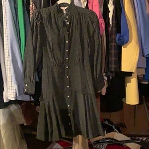 Rebecca Taylor black polka dot dress